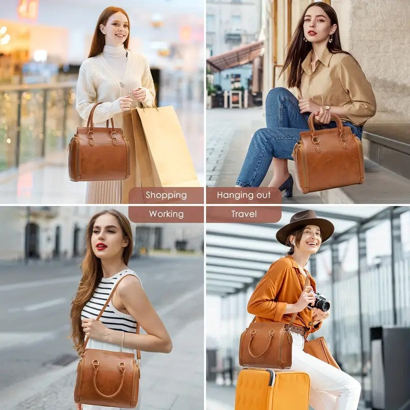 Women’s Multifunctional Leather Shoulder Bag – Stylish Handbag for Every Occasion