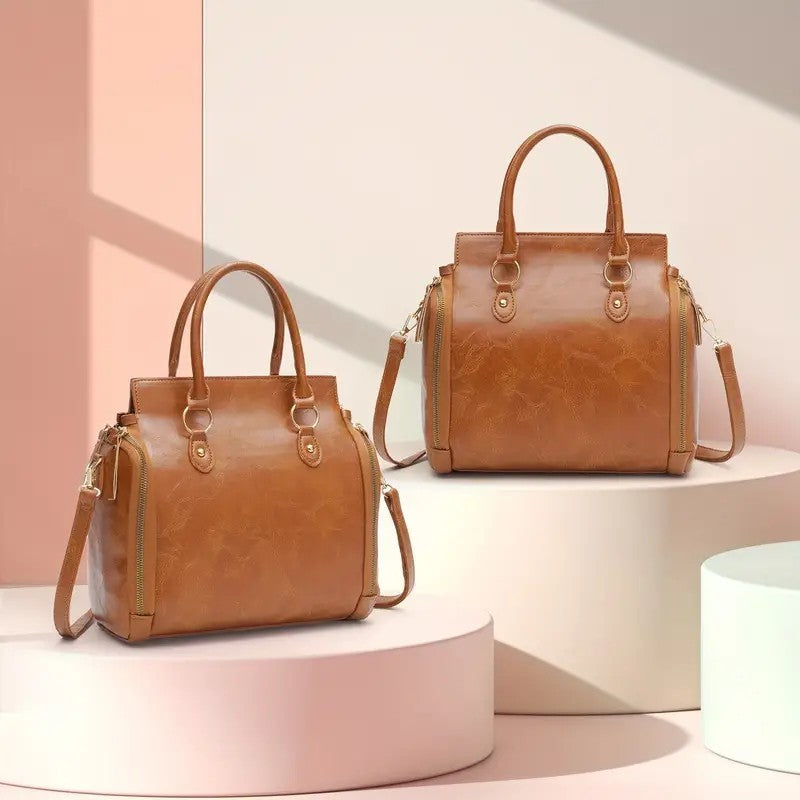 Women’s Multifunctional Leather Shoulder Bag – Stylish Handbag for Every Occasion